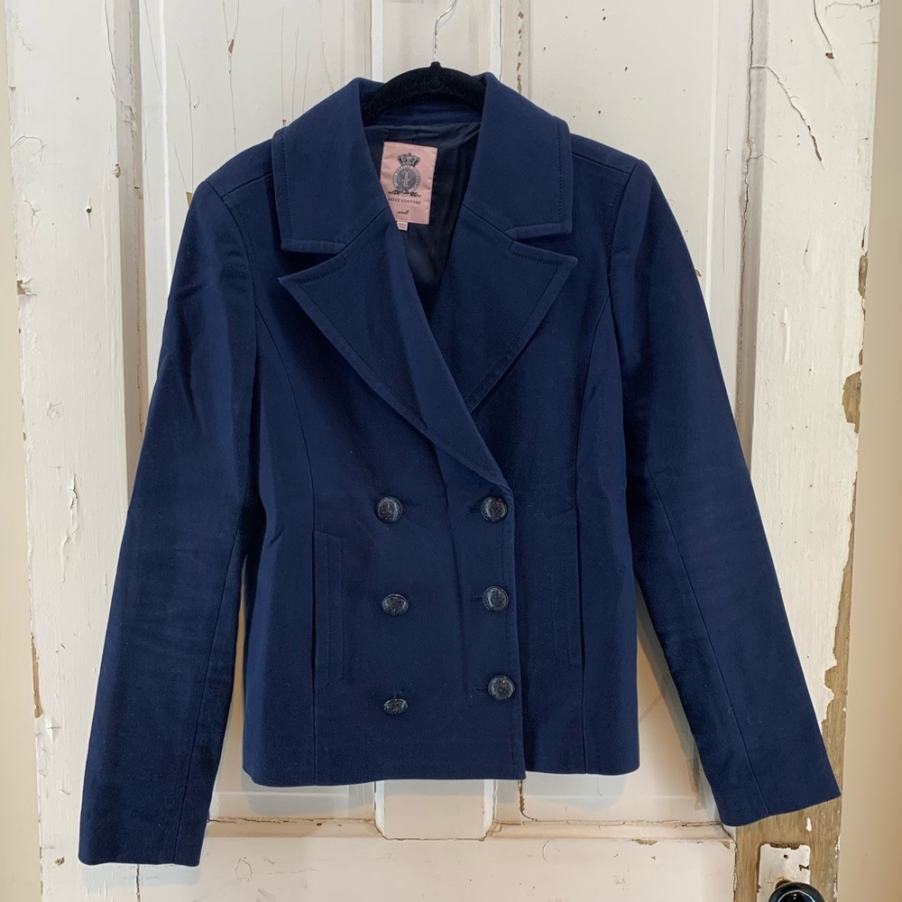 Juicy Couture Navy Blazer Peacoat